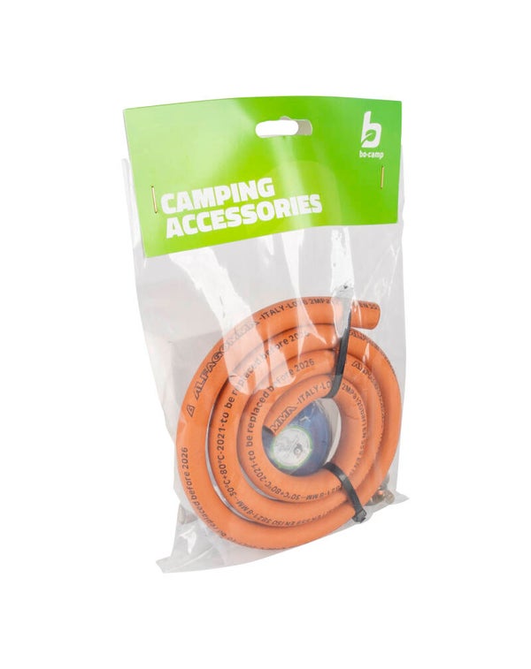 Bo-Camp - Gasaansluitset - Drukregelaar - Campingaz - Slang + klem - 8420752