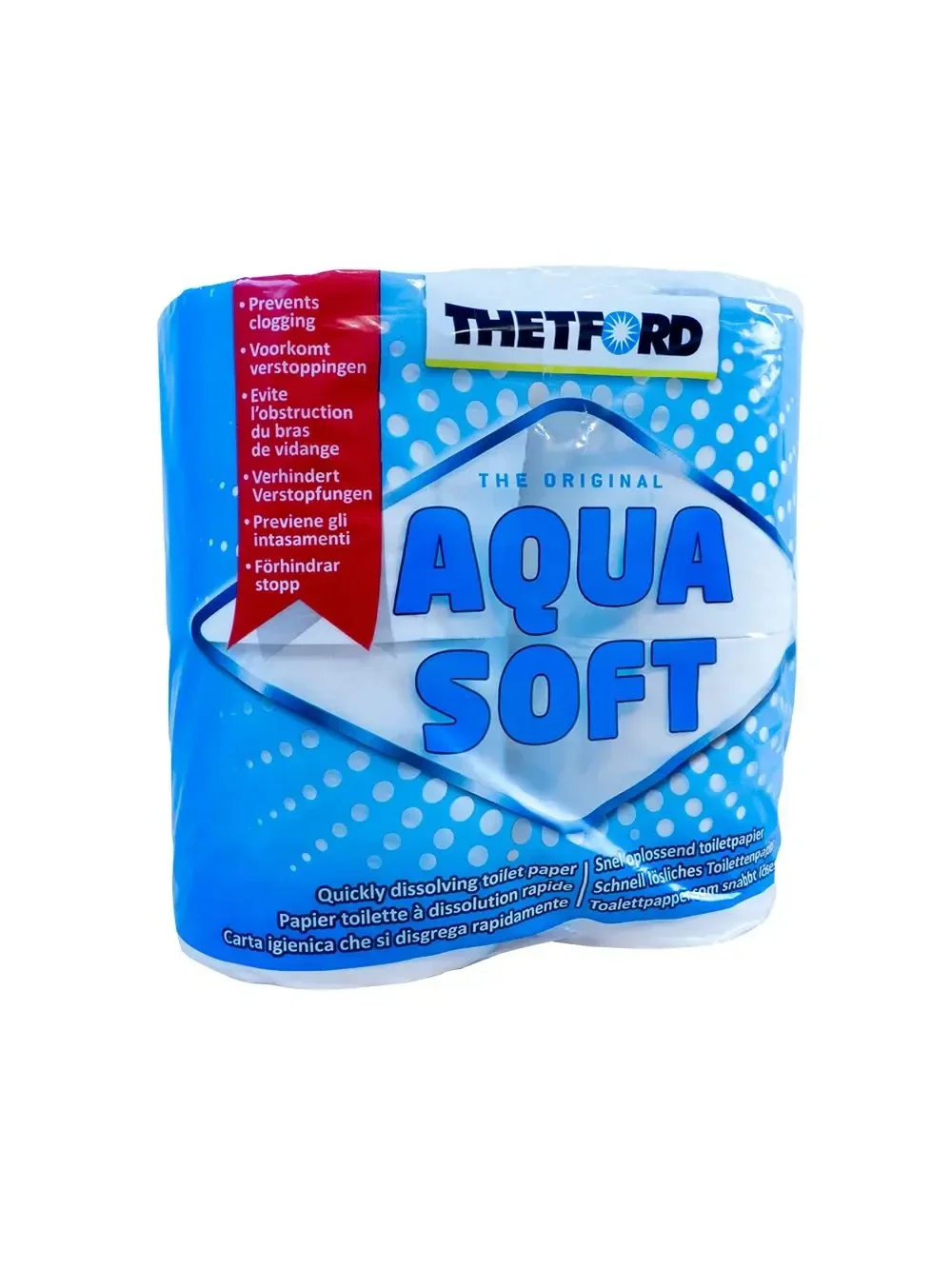 Thetford - Aqua Soft Toiletpapier - 4 Rollen - 2027008