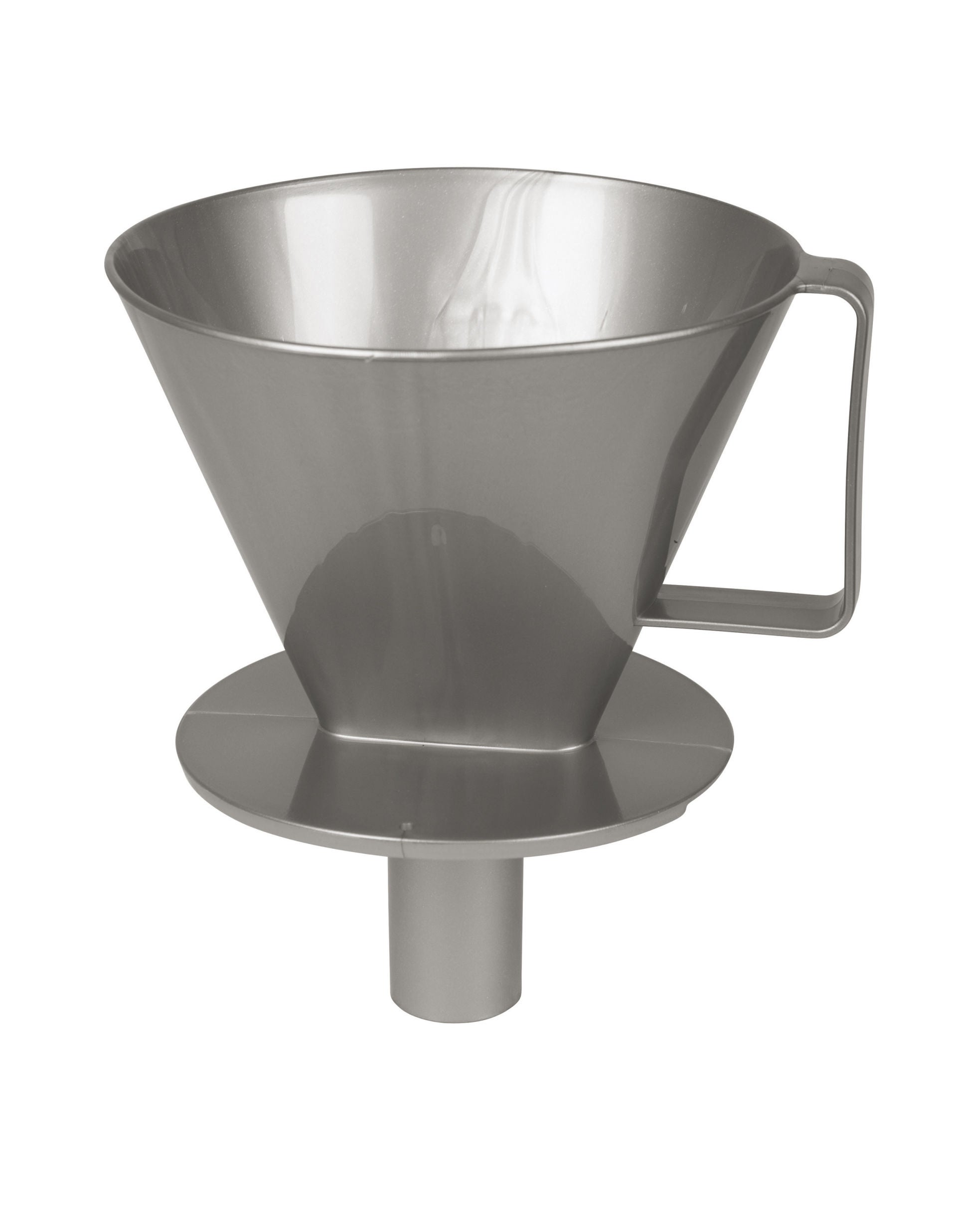 Plast Team - Koffiefilter houder - Tuit - Kunststof - Zilver - 6301650