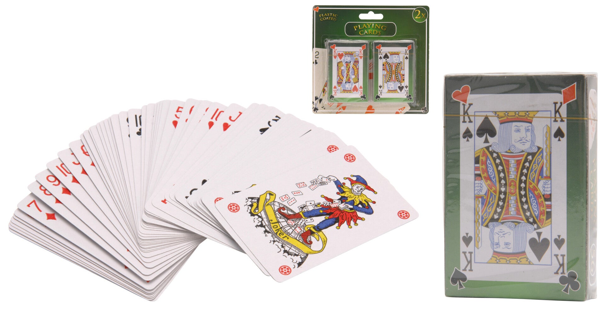 Speelkaarten - Geplastificeerd - 2 Stokken - 9824204