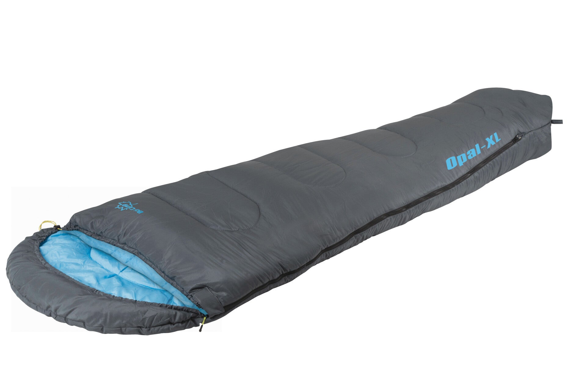 Bo-Camp - Slaapzak - Mummy Opal-XL - 240x90 cm - Grijs/Blauw - 3605741