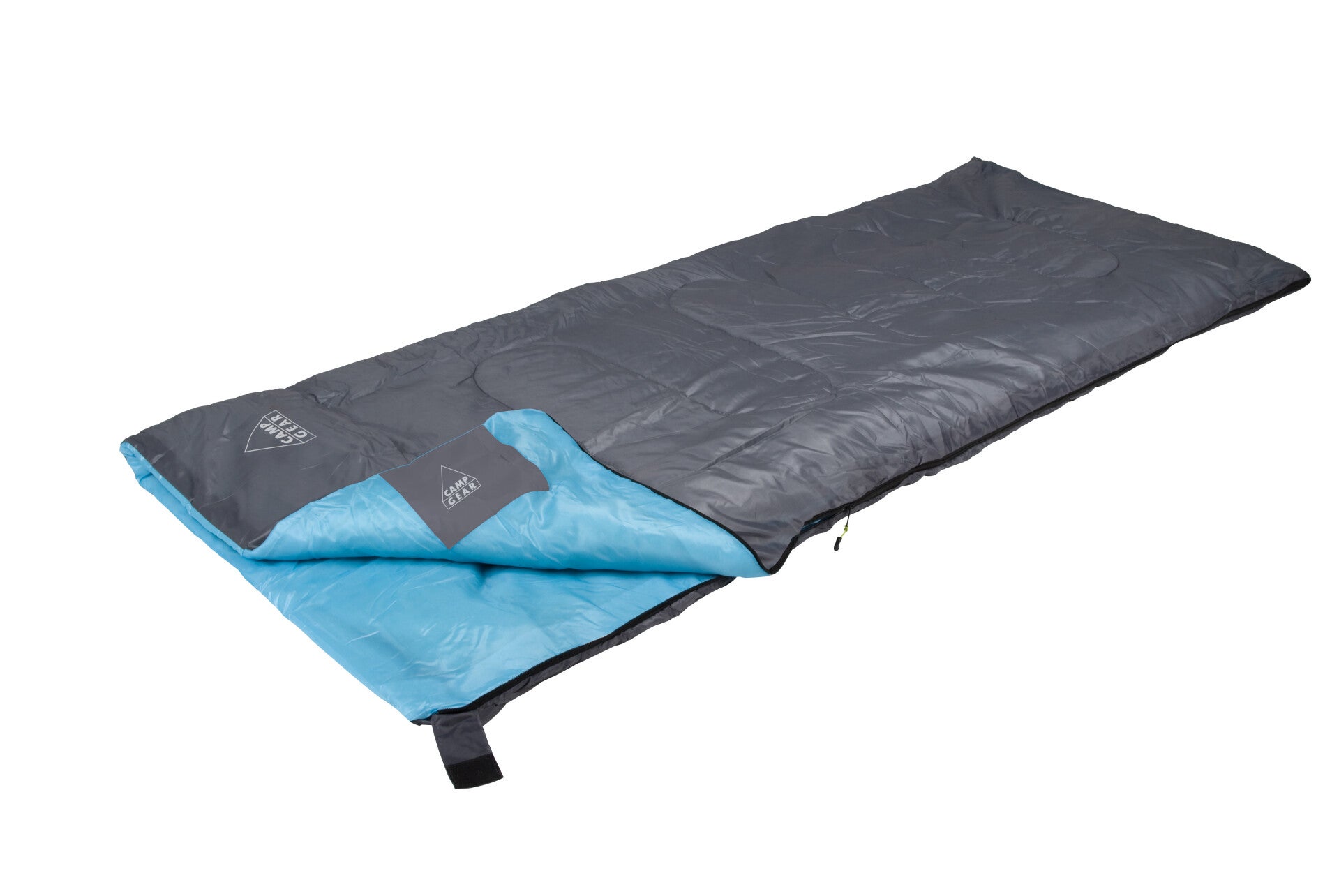 Camp-Gear - Slaapzak - Festival - 190x75 cm - Grijs/Blauw - 3605749