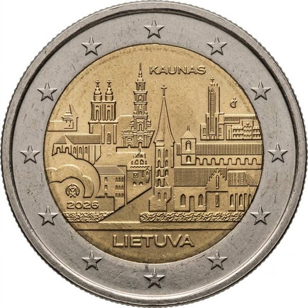 2026 - 2 euro CC "Kaunas" (UNC)