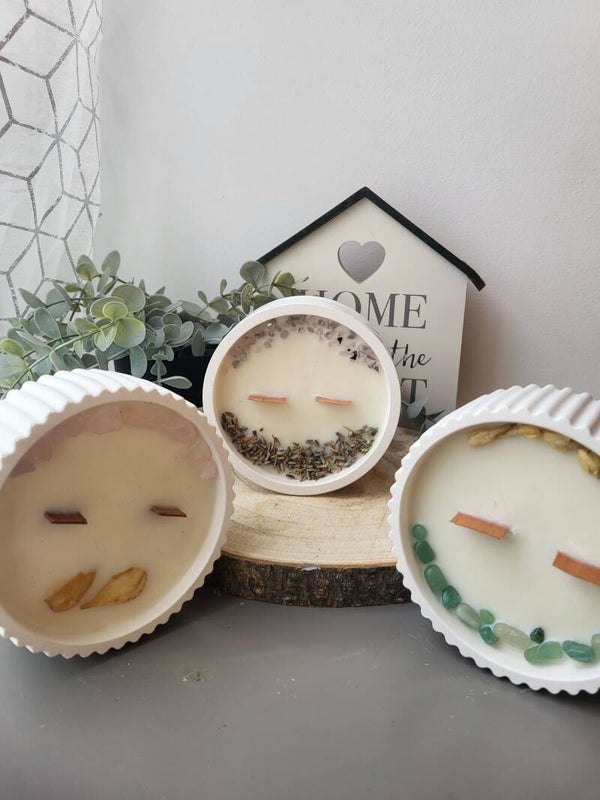 Pack 3  Velas Florales