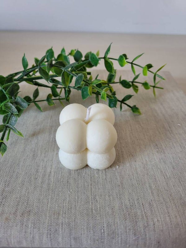 Vela mini cubo burbujas