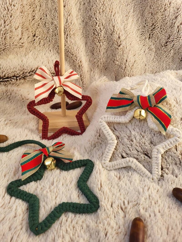 Adornos Macramé Estrella 11cm