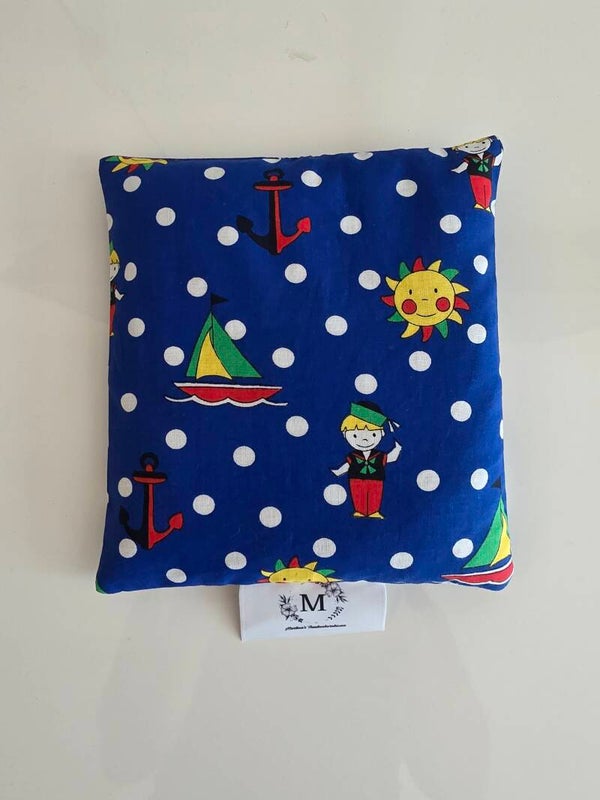 Babyset in blau mit Schiffli