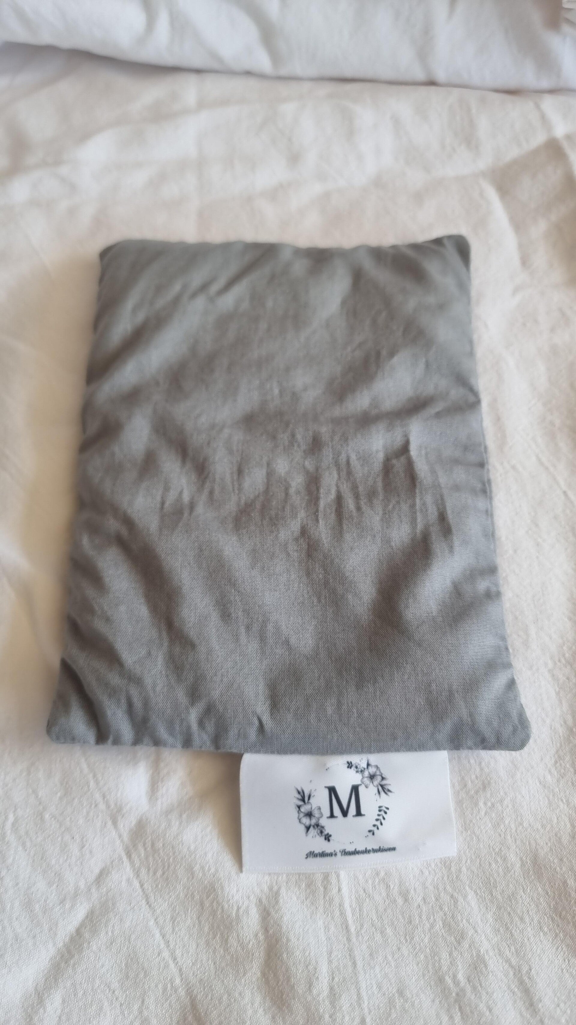 Traubenkernkissen in grau