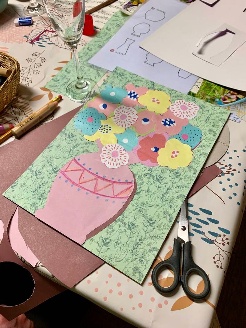 Bastel-Fiwa in Fichtenwalde (Beelitz), Kunstkurse für Erwachsene, Kreativkurse für Erwachsene, Sticken, Aquarell, abstrakte Malerei, Bastelfiwa, kreativ, Kunst, Erwachsene, Kurs, Kreativabend, gemütlich, gesellig, Menschen kennenlernen, zusammen malen,