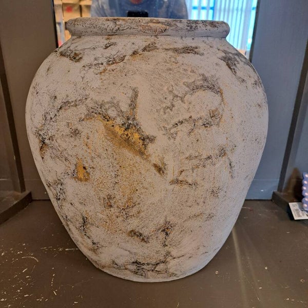 Prachtige antraciet grijs met donkergrijs en goud hoog 36 cm