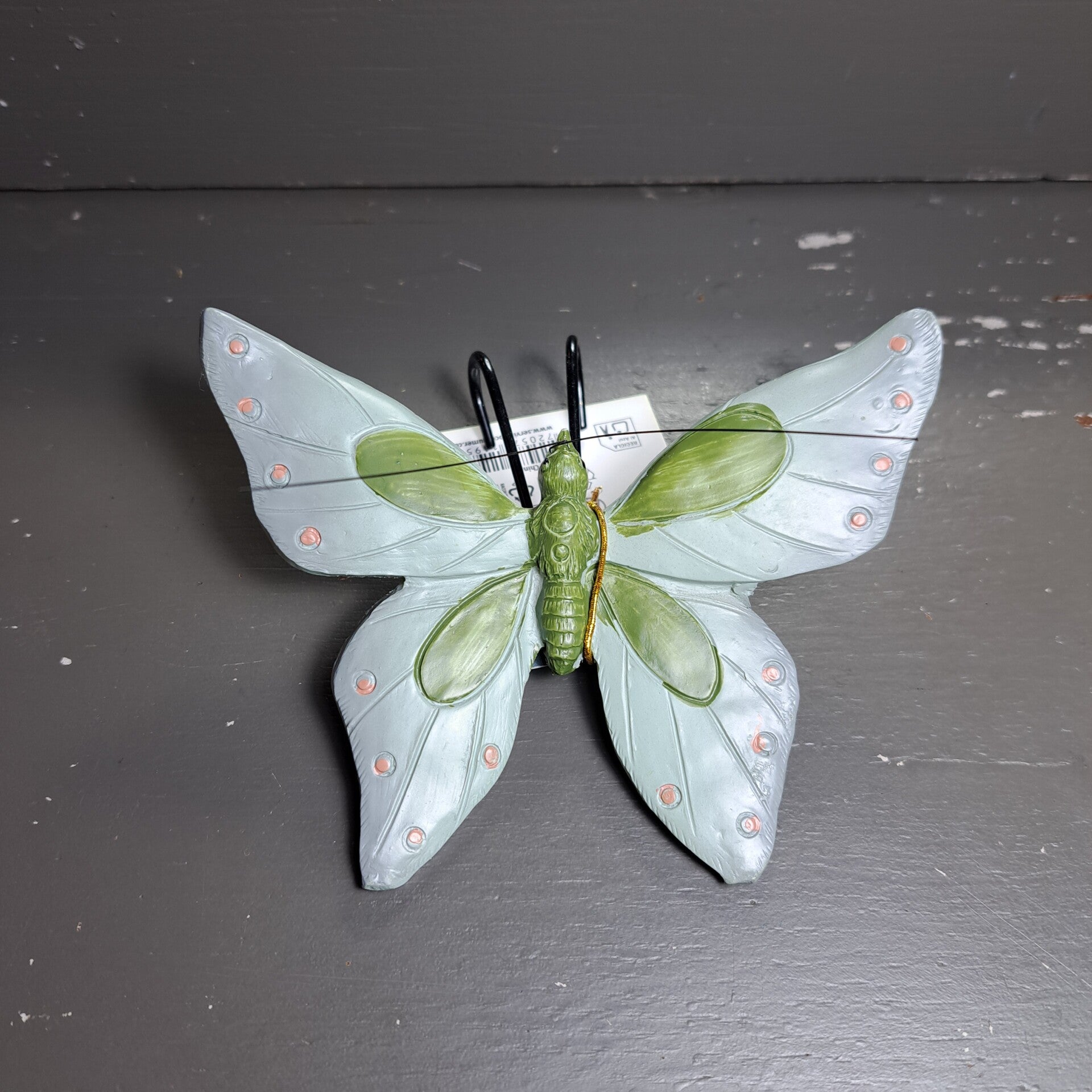 Vlinder groen 12x12 cm
