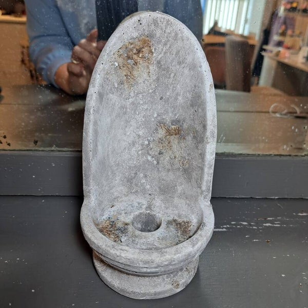 Robuuste kandelaar 18,5cm hoog