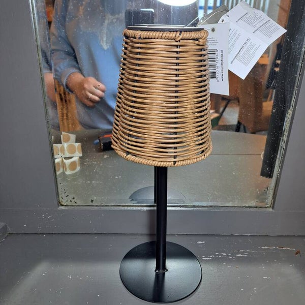 Buiten tafel lamp solar 33cm hoog