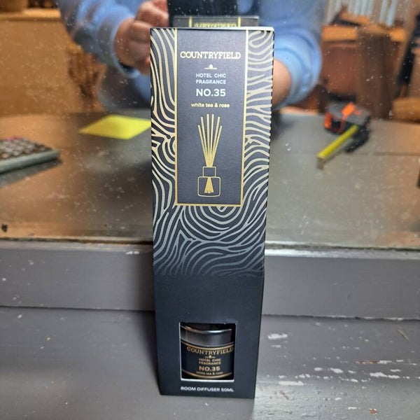 Geurstokjes witte thee en roos geur 50 ml