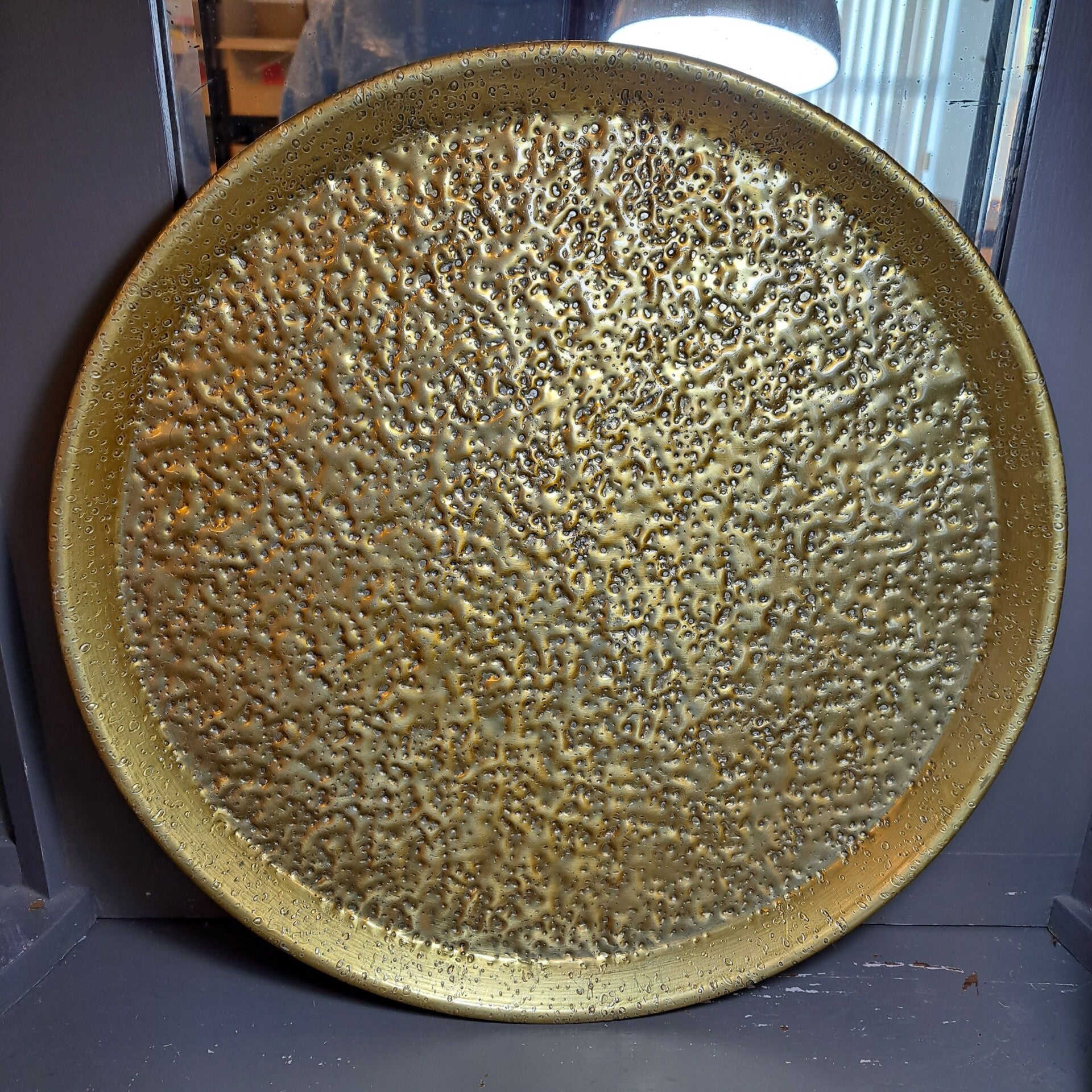 Dienblad Goud met details 45cm doorsnee