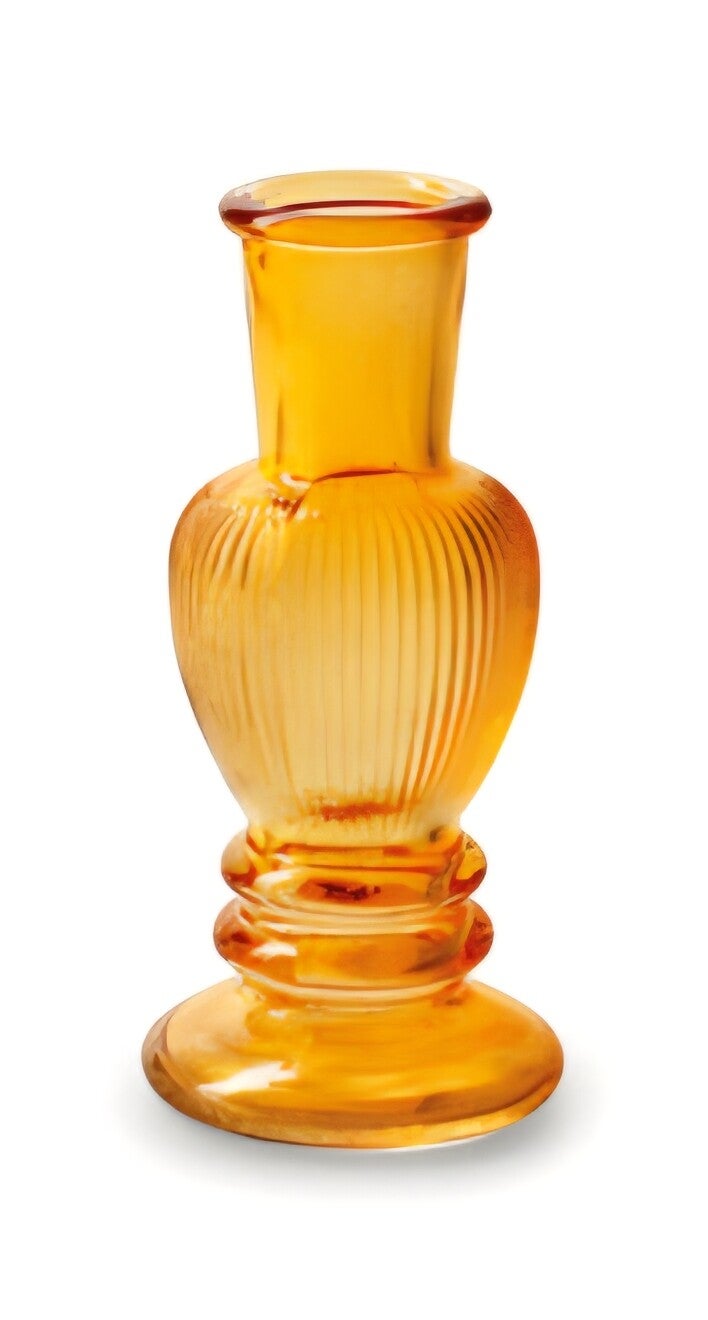 Kandelaar/vaasje 'liselot' oranje maat S