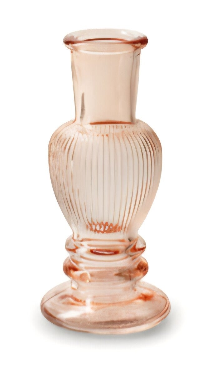 Kandelaar/vaasje 'liselot' licht roze maat S