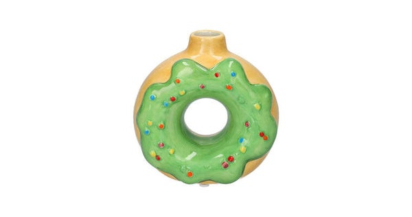 Donutvaas 11.5x5.8x11.5cm green