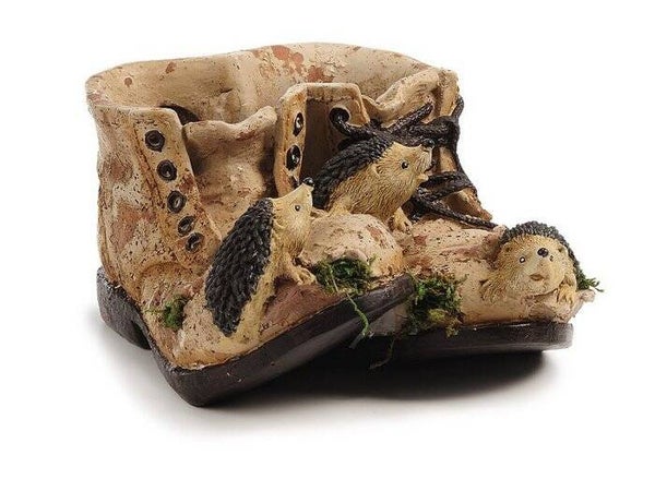 Plantschoen met egel  20x16x10cm