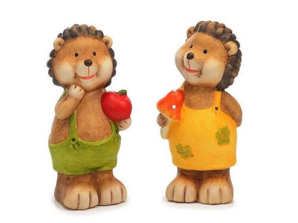 Egel set van 2 gemaakt van keramische 7x6x16cm
