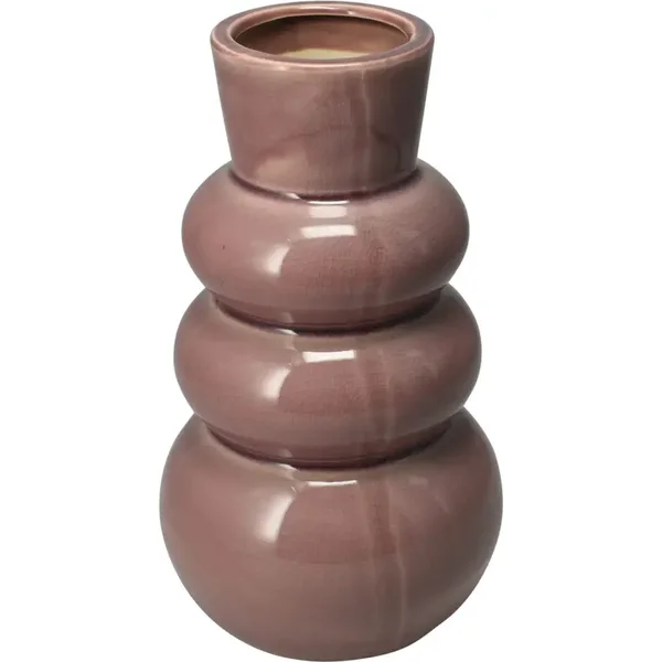 Bubbel vaas oud roze