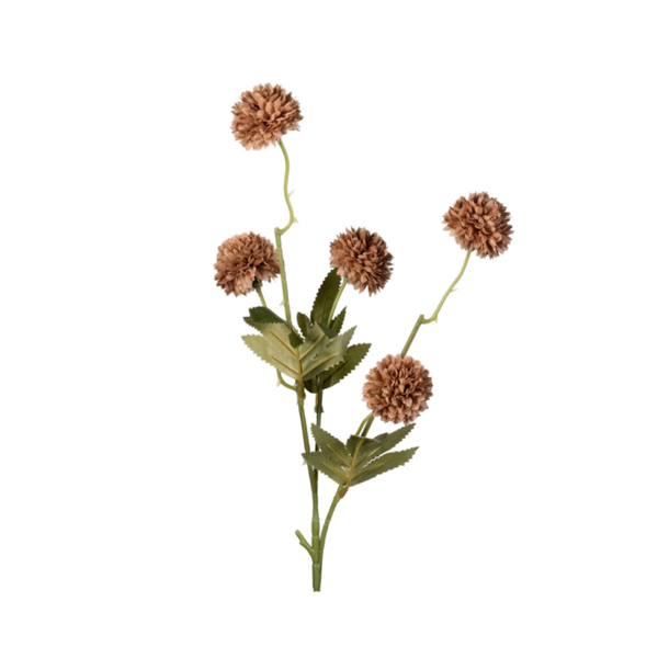 Pom pom tak 51 cm koffie bruin