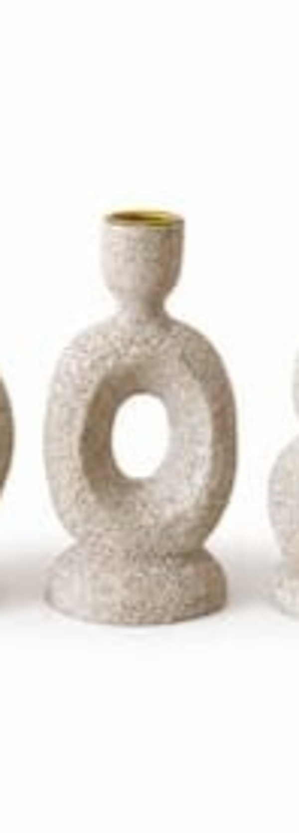Candle holder polyresin 7,4x5,3x14x3cm