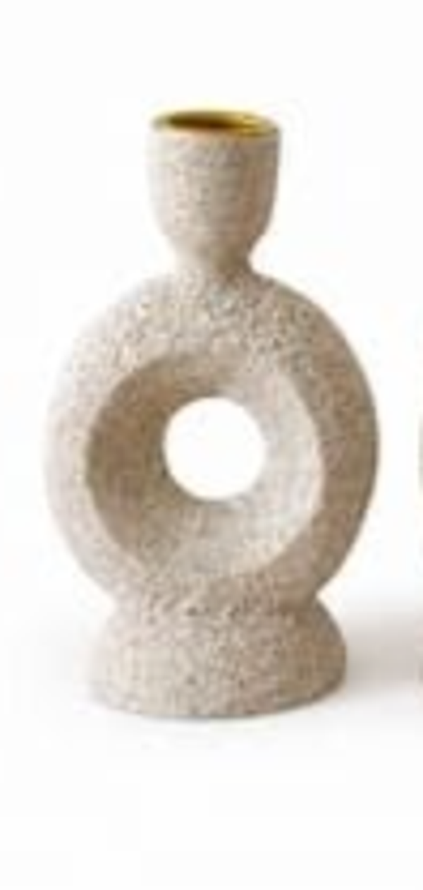 Candle holder polyresin 7,4x5,3x14x3cm