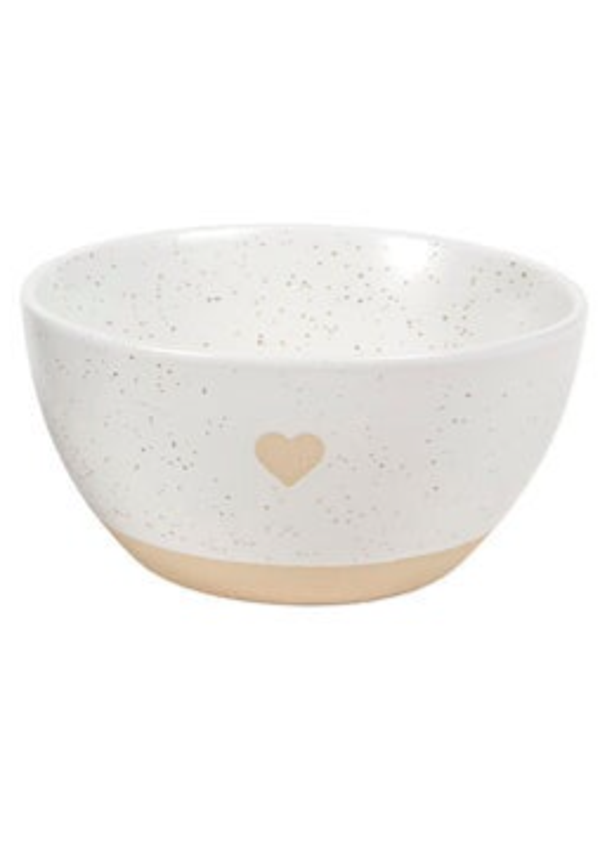 Ø10x4,9cm 200ml 2 assortie Schaal hart speckle ø10x4,9cm 200ml