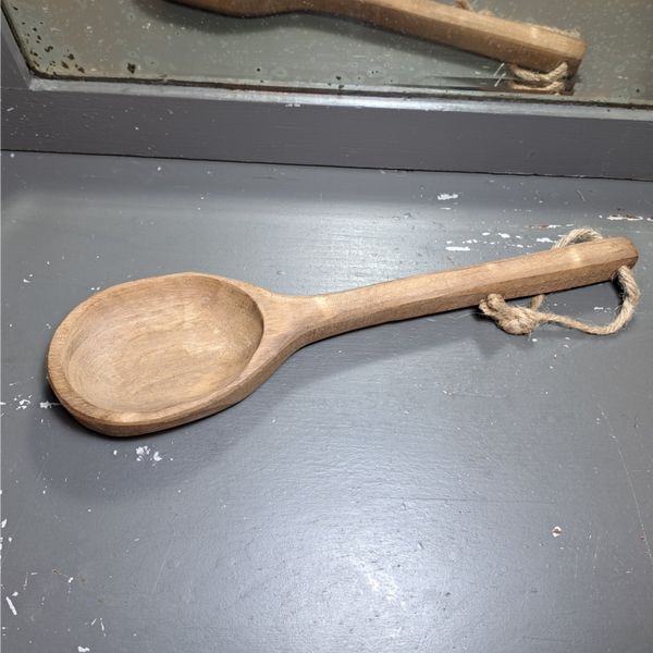 Houten decoratie lepel 31cm lang