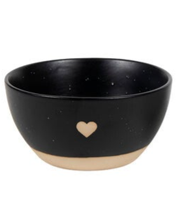 Ø10x4,9cm 200ml 2 assortie Schaal hart speckle ø10x4,9cm 200ml