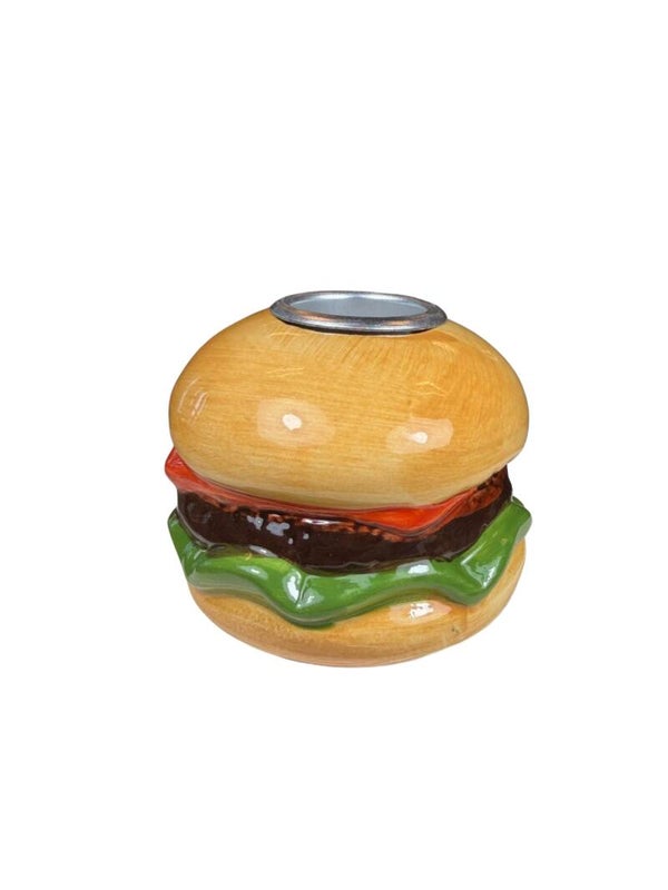 Hamburger klein kaarsenhouder dinerkaars 6x5cm