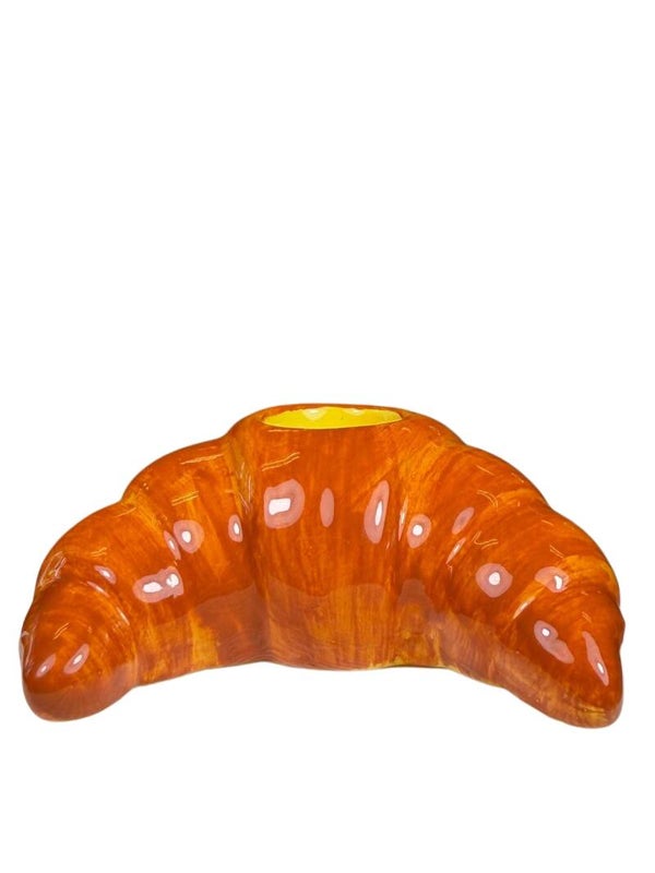 Kaarsenhouder dinerkaars croissant 8x3 cm