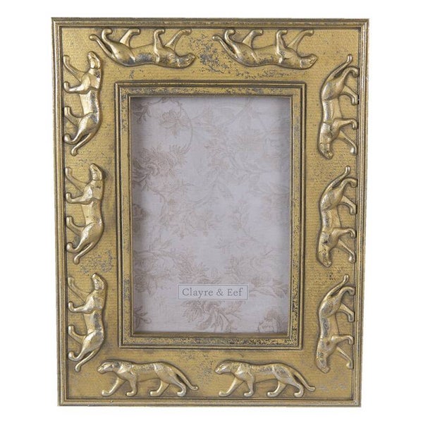Fotolijst panter goud voor 10x15 cm foto