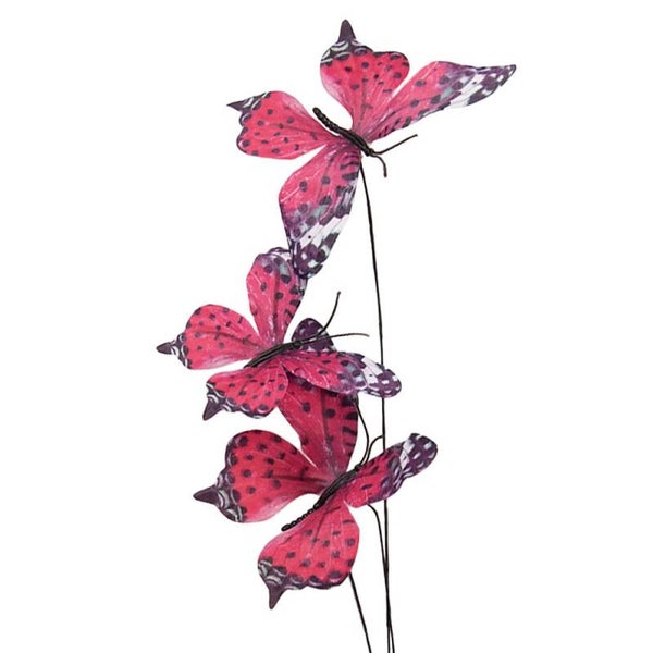 Vlindertak roze 65cm