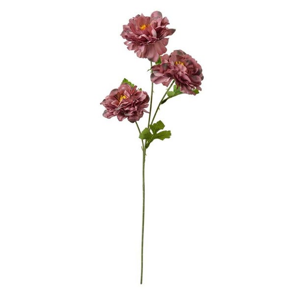 Paars/bordeaux bloem 64cm