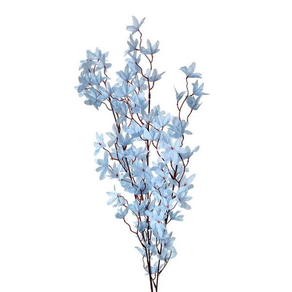 Lichtblauwe bloesems 100cm