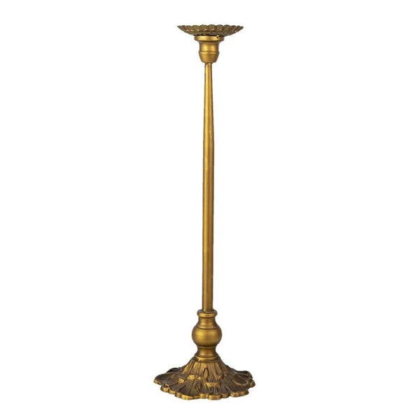 Gouden kandelaar metaal 51x14cm