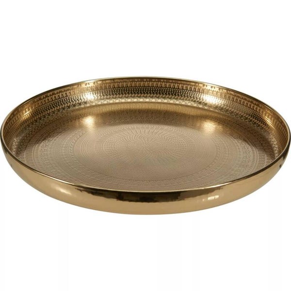 Goud dienblad met details 34cm doornsee