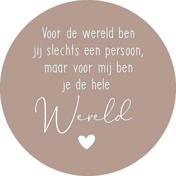 Muurcirkel wereld 20.cm