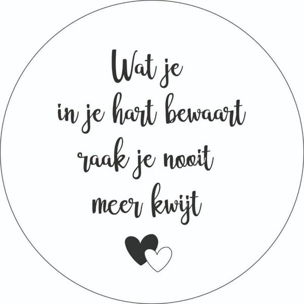 Muurcirkel nooit meer kwijt 20 cm