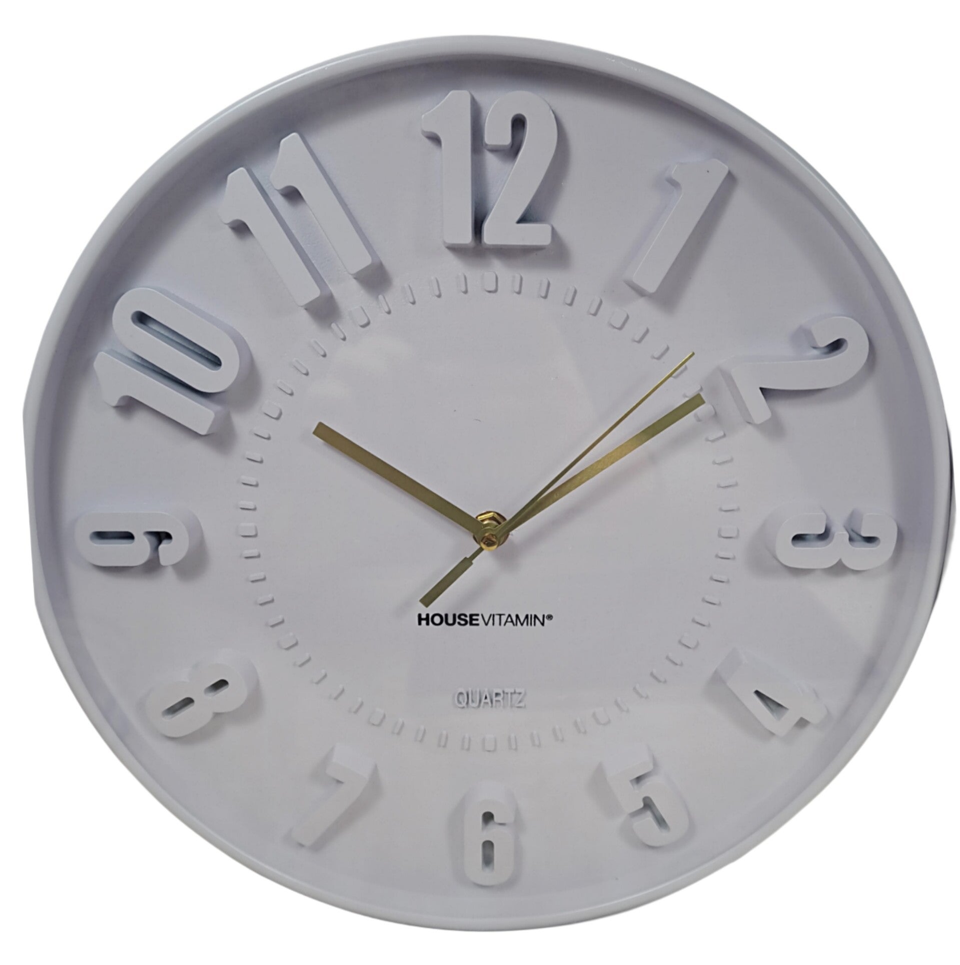 Lila wandklok 30x30x4cm