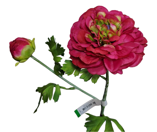 Ranunculus 47 cm burgundy