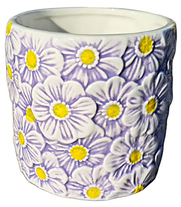 Bloempot bloemen paars 10 cm