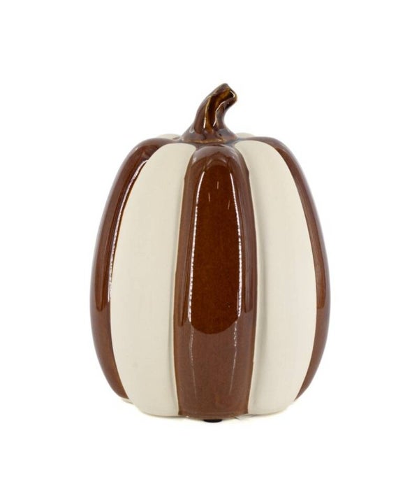 Aardewerk pompoen Earthtone S 13x13x17,5cm