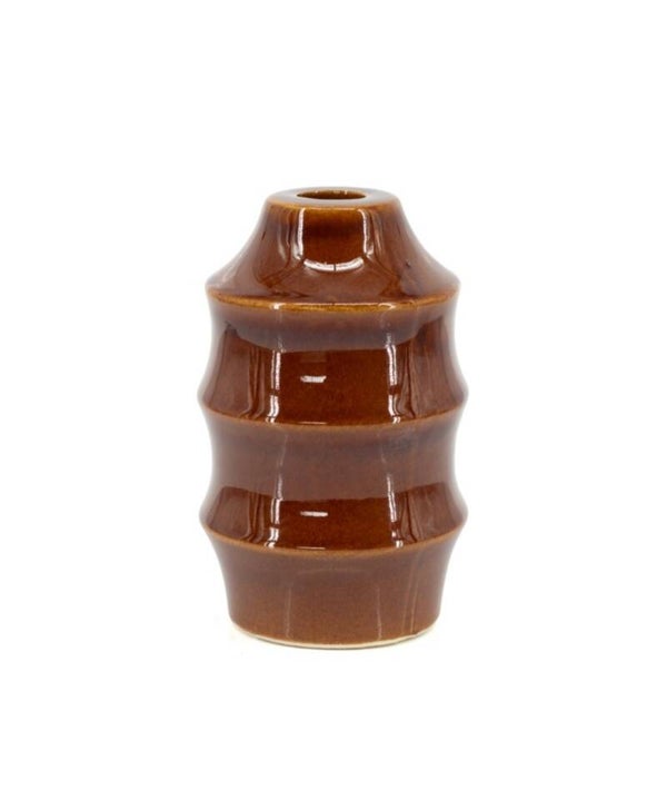 Kaarsenstandaard bruin 15 cm