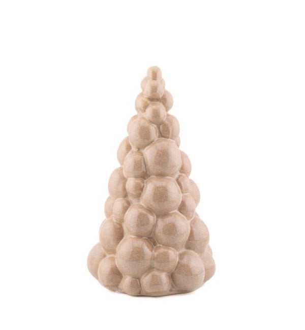 Bollen kerstboom creme 18cm