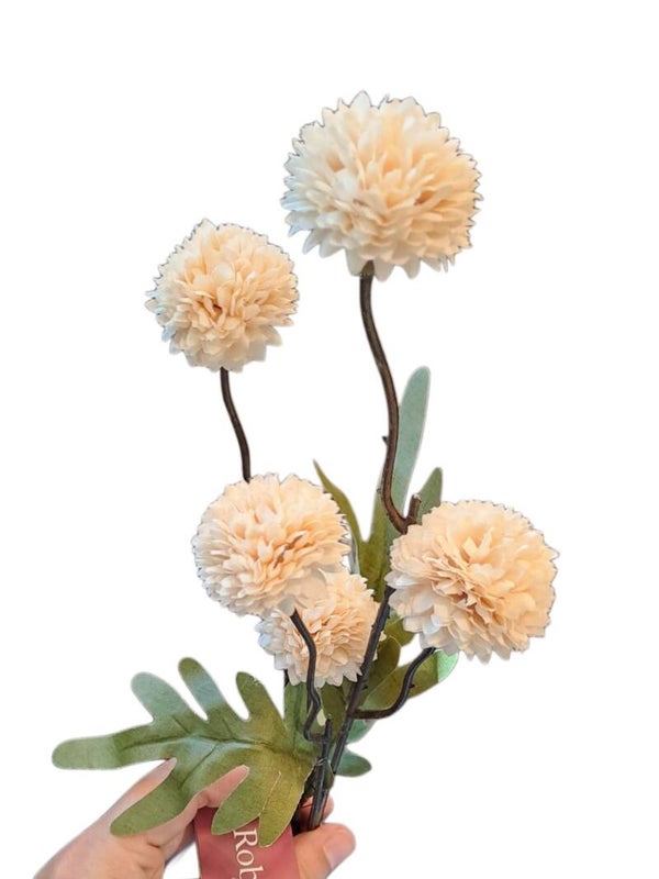 Pom pom tak 51 cm Creme