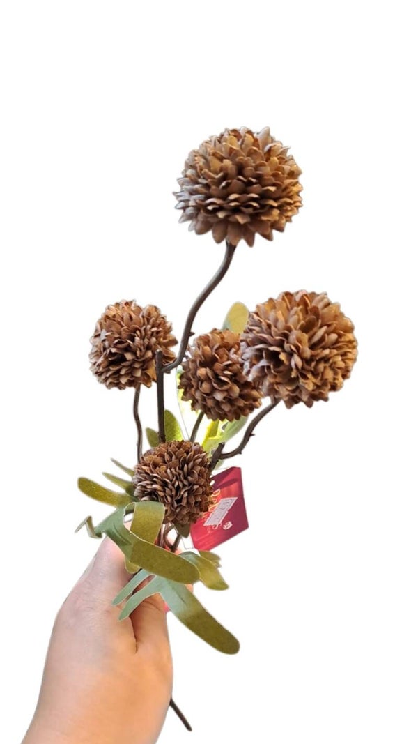 Pom pom tak 51 cm bruin