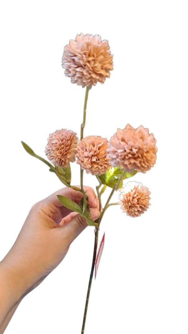 Pom pom tak 51 cm licht bruin